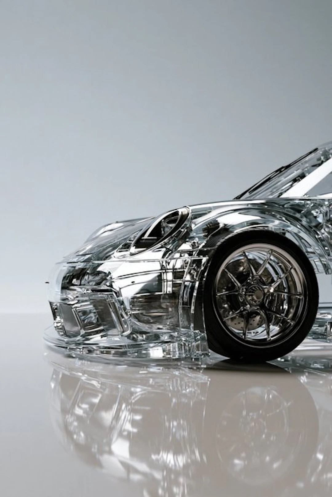 EGO - Porsche Chrome – Fine Art – 1/5 Signée COA – 40x60 cm