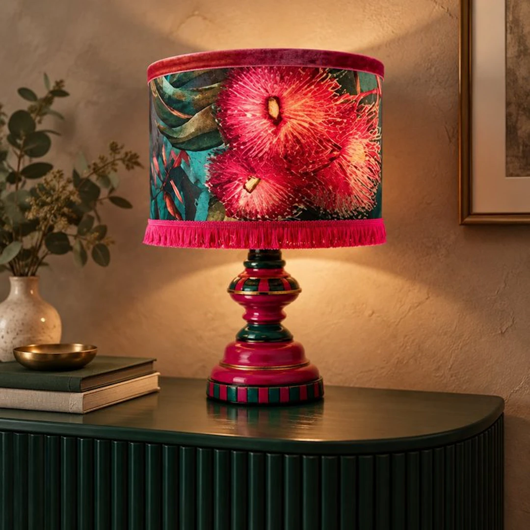 interni d'incanto - Lamp - Metal, Textile - handcrafted one-of-a-kind piece