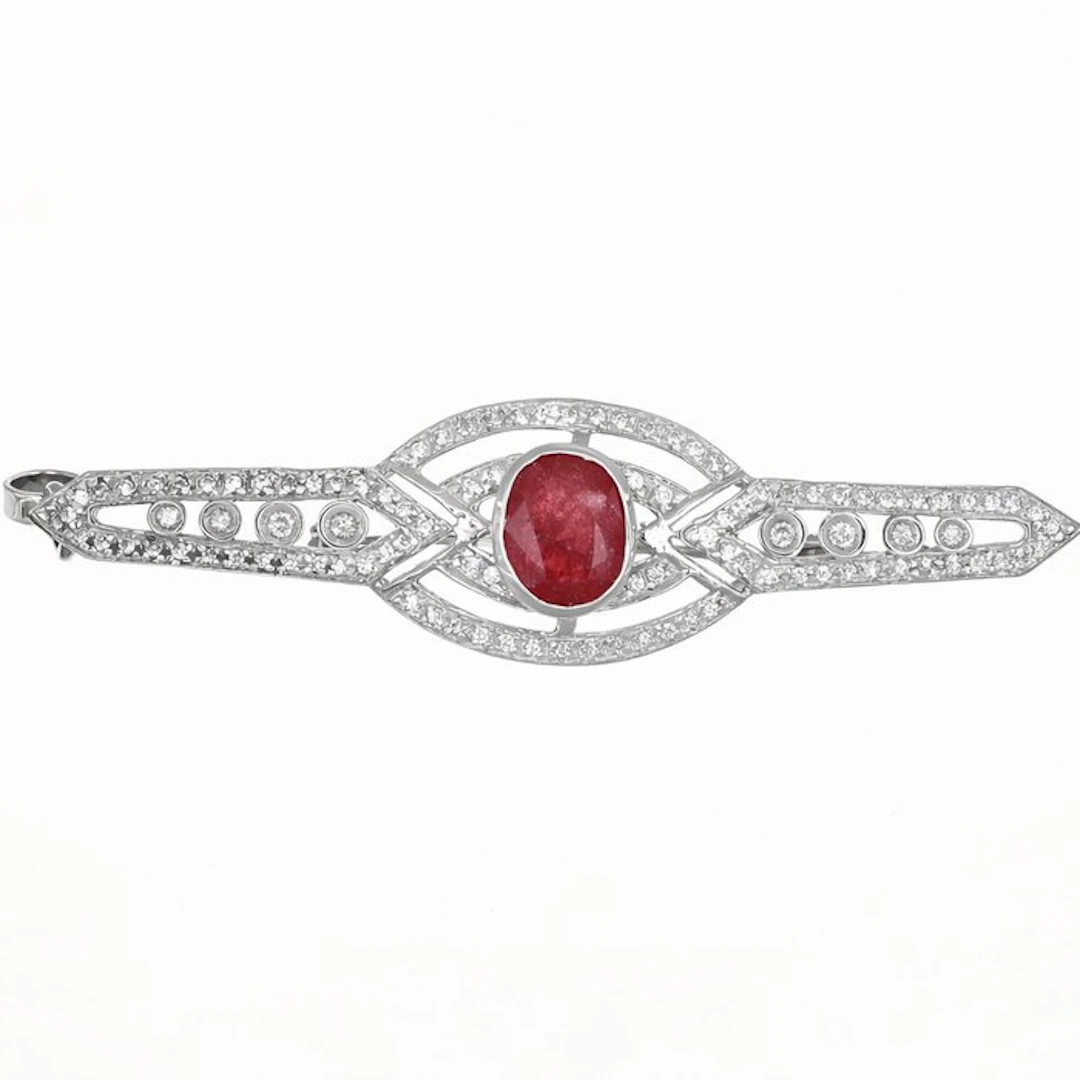 Brooch - 18 kt