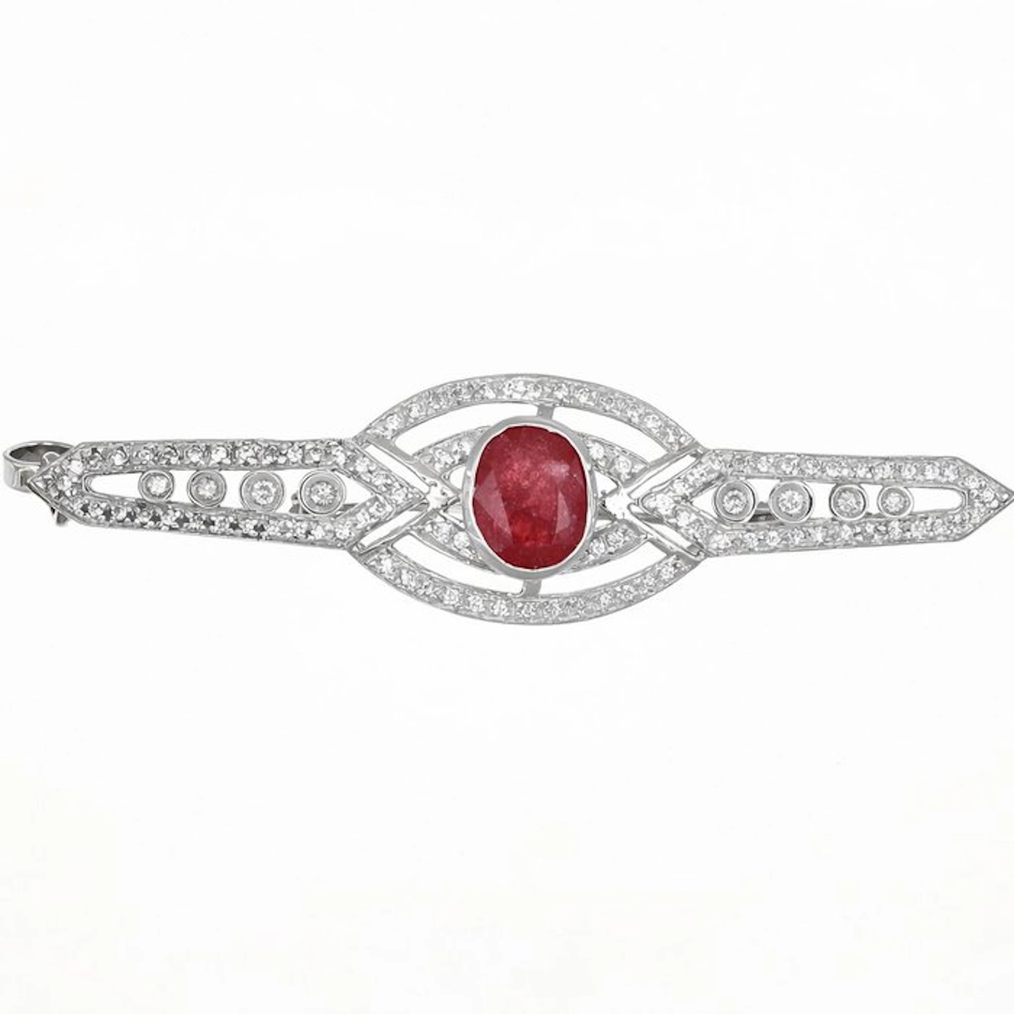 Brooch - 18 kt