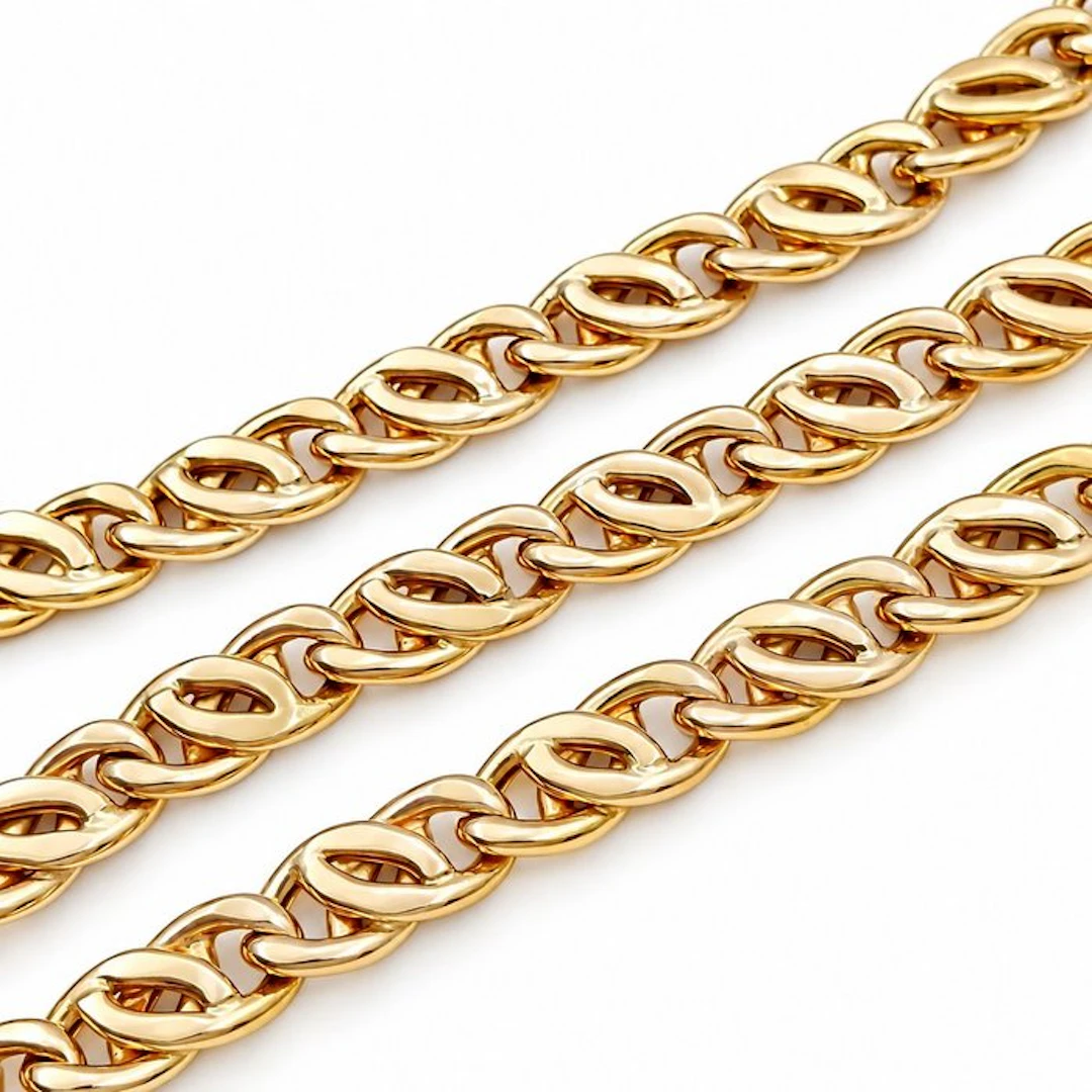 Necklace - 18 kt. Yellow gold - Made in Italy - Handmade