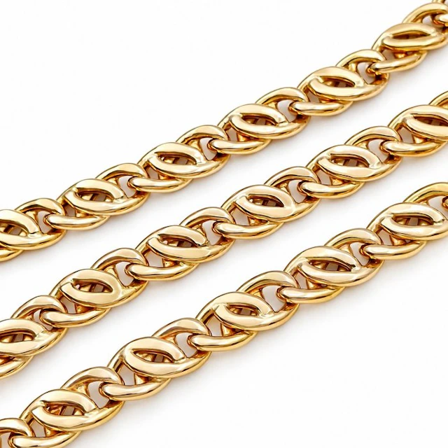 Necklace - 18 kt. Yellow gold - Made in Italy - Handmade
