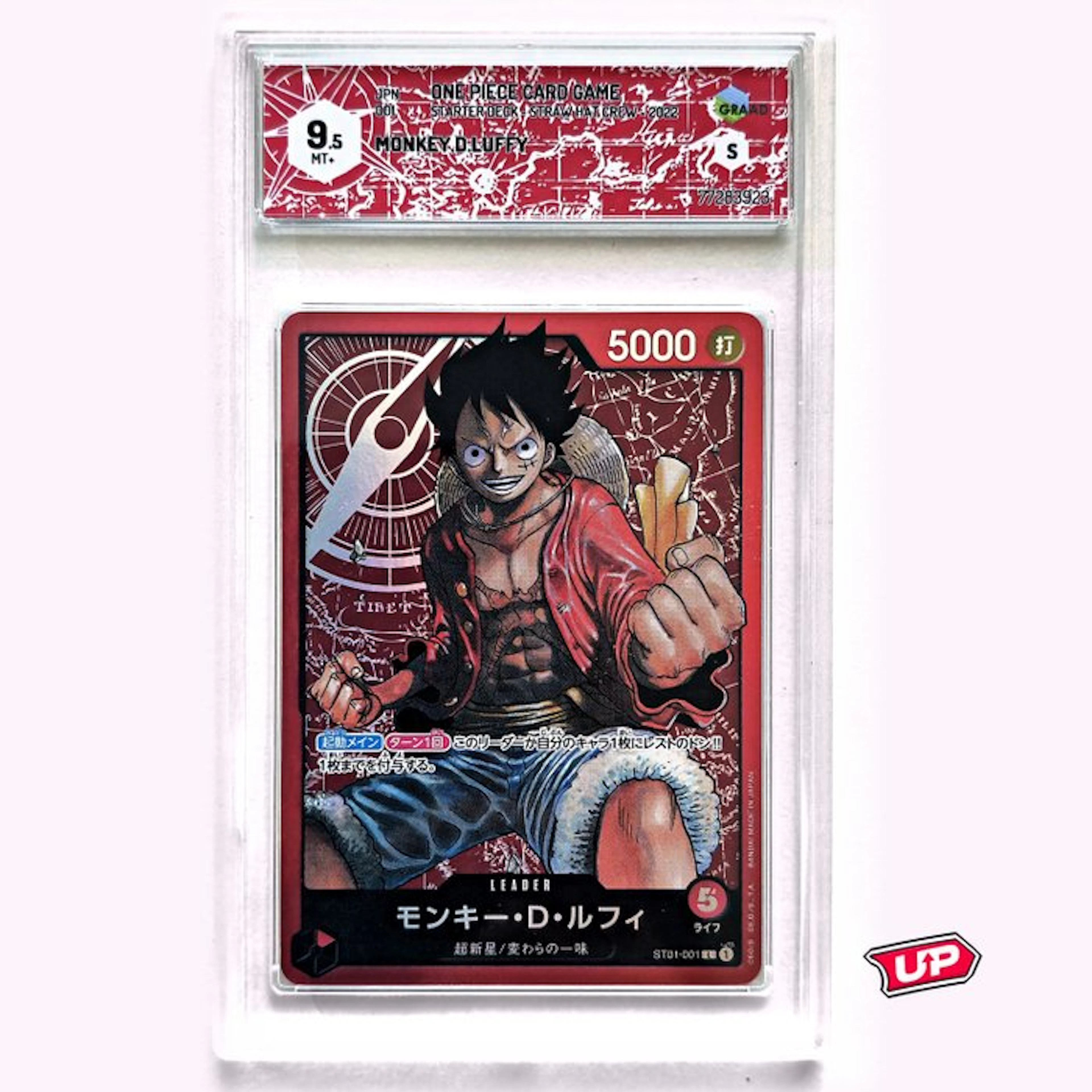One Piece Graded card - One Piece - Monkey.D.Luffy Leader - Graad 9.5