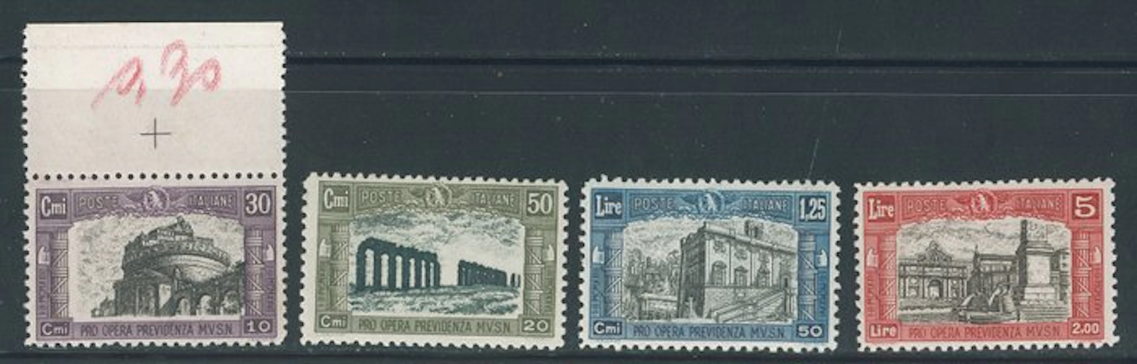 Italy Kingdom - Milizia II, complete series nos. 220/223.