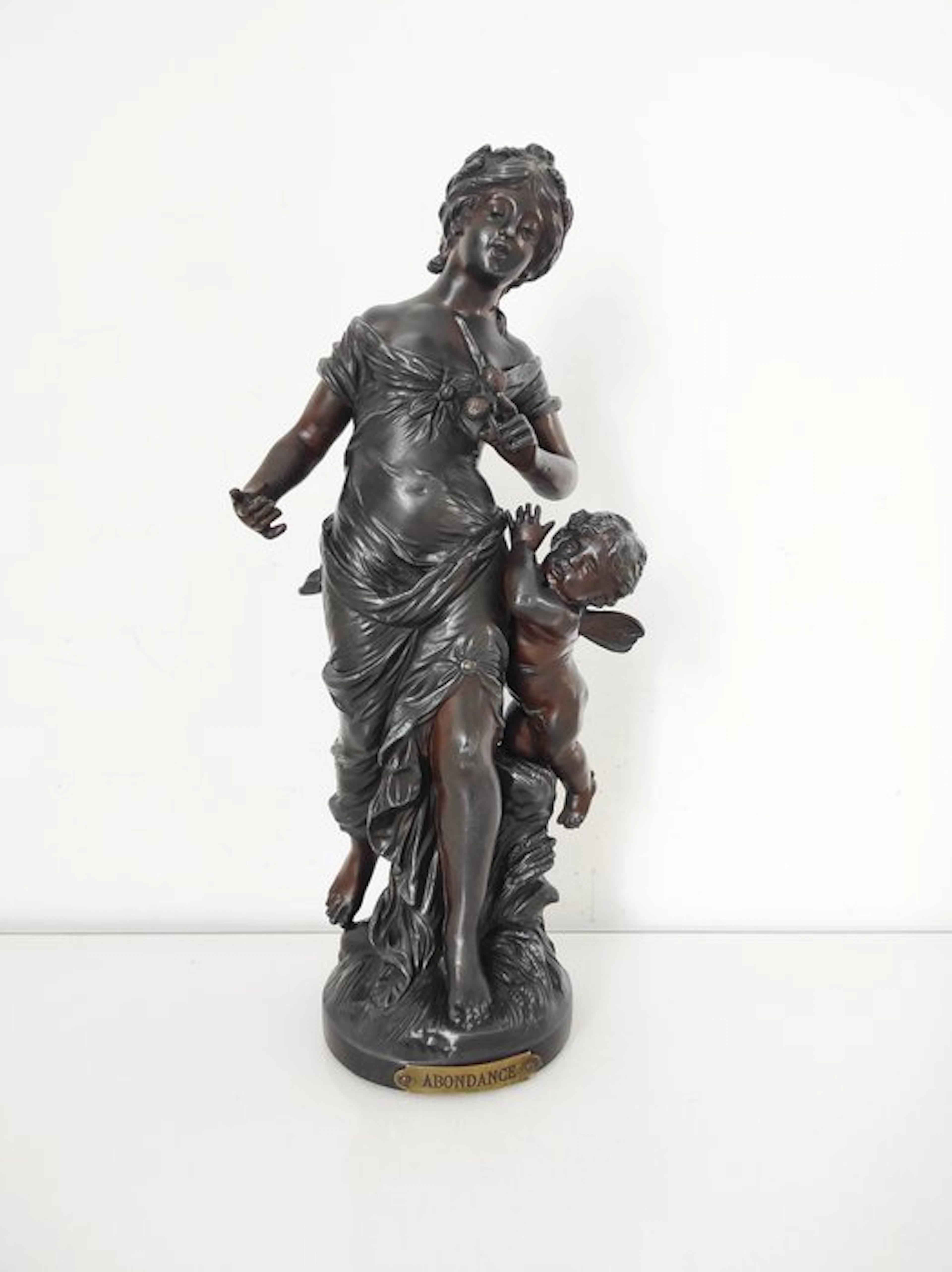 LF Moreau - Sculpture, Abondance - 35 cm - Spelter