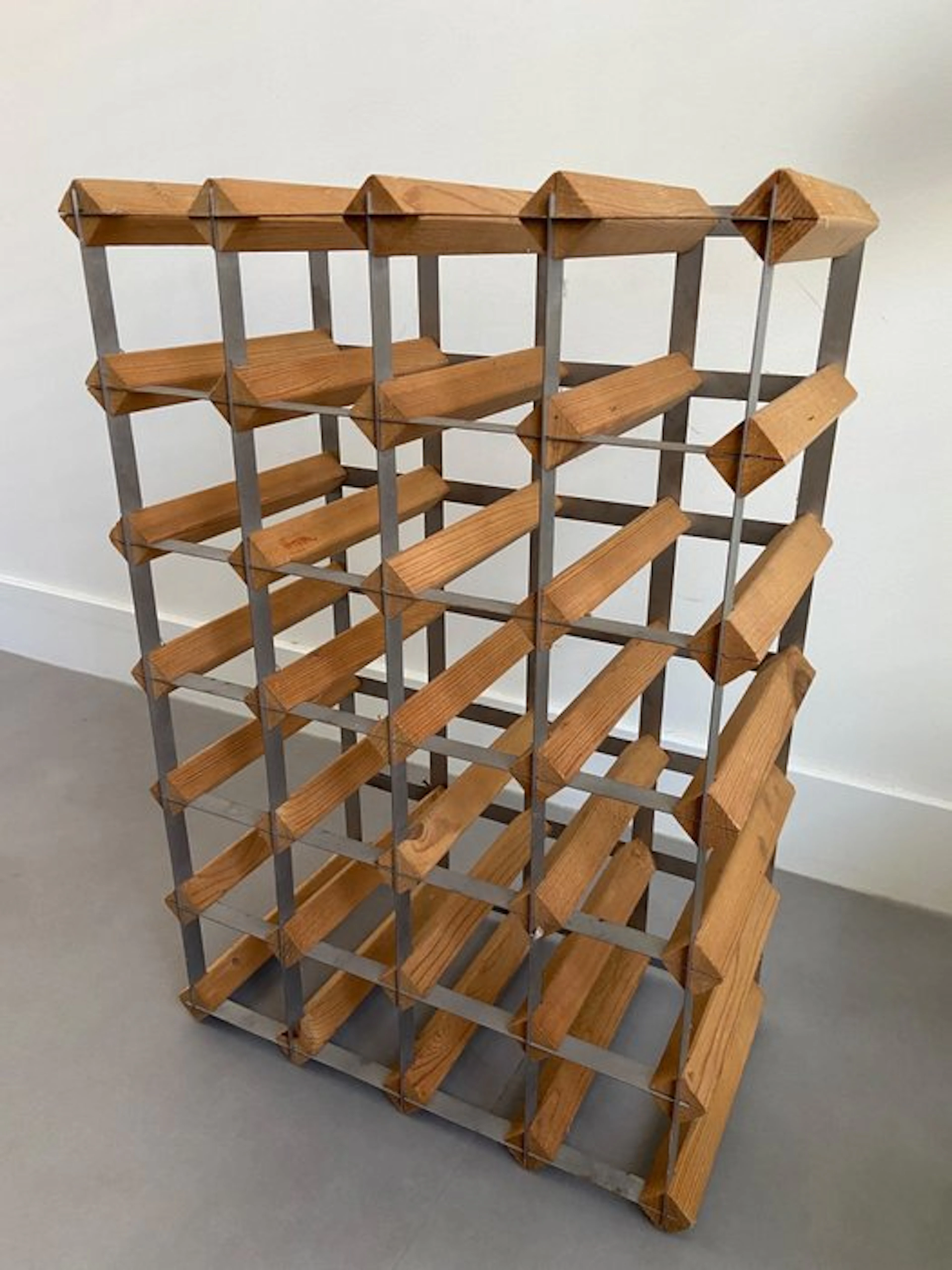 RTA - Wine rack - Wood, Metal - RTA vintage wine rack