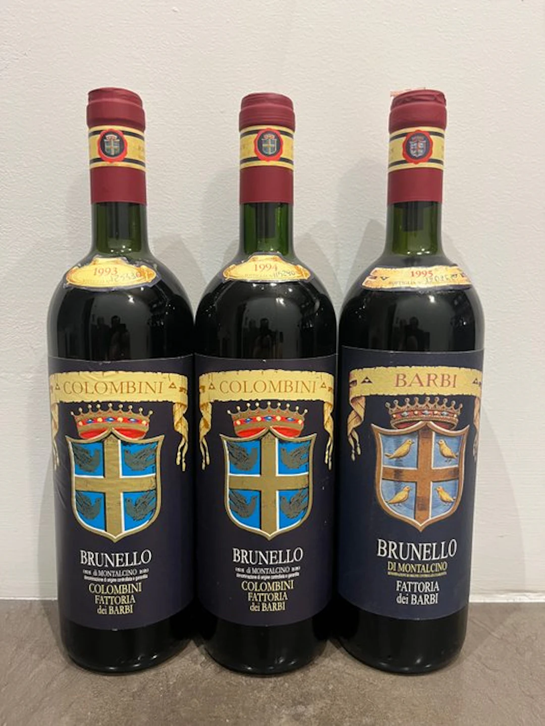 1993 , 1994 & 1995 Fattoria dei Barbi - Brunello di...