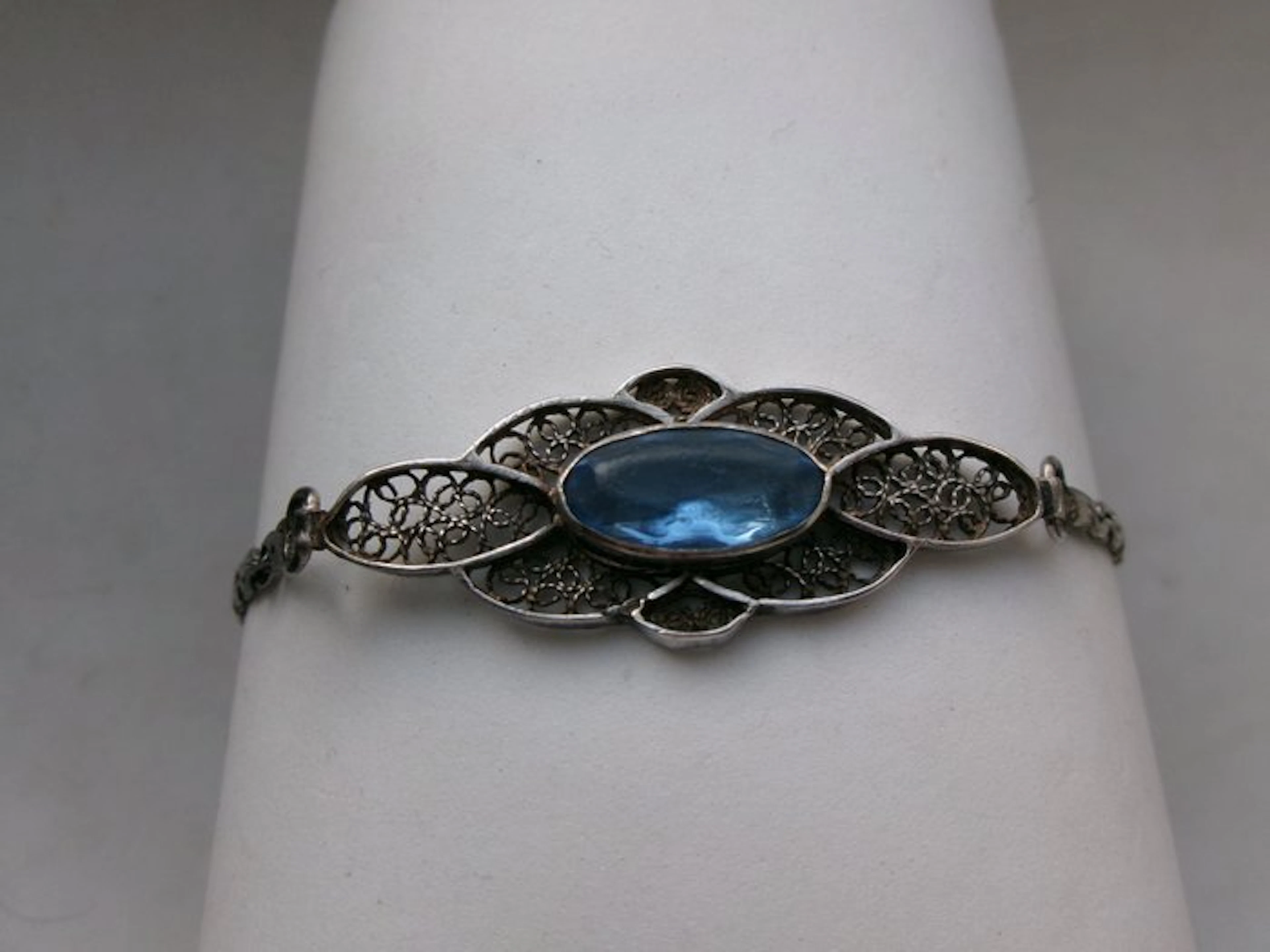 Silver, Filigree - Bracelet - Art Deco