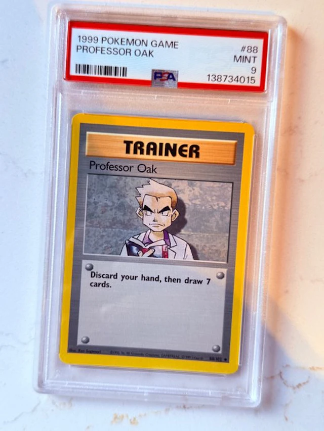 Pokémon - 1 Graded card - Professor Oak #88 - PSA 9 - WOTC