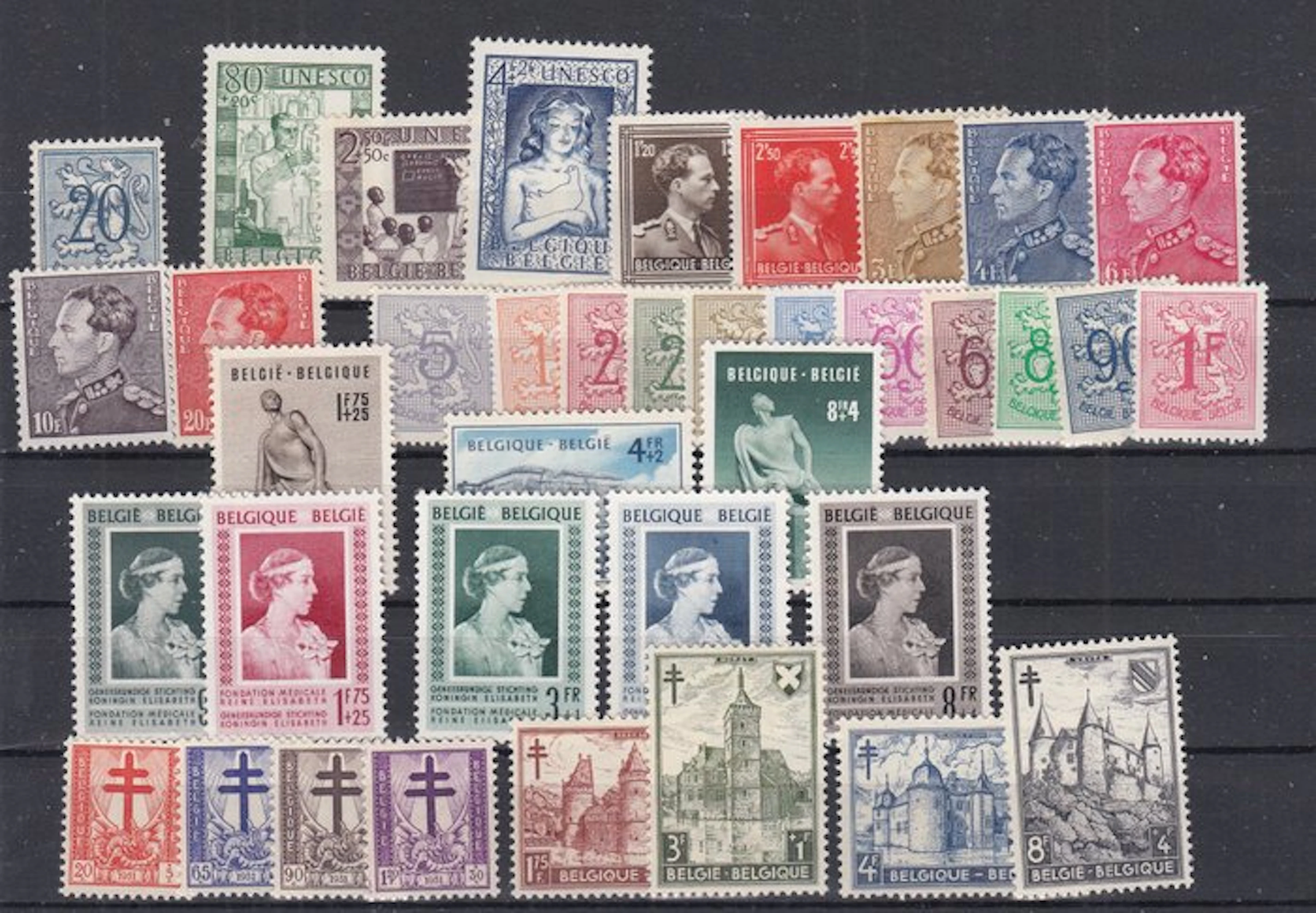 Belgium 1951 - calendar year 1951 (3x) - OBP : 841/875 (alle 3x)