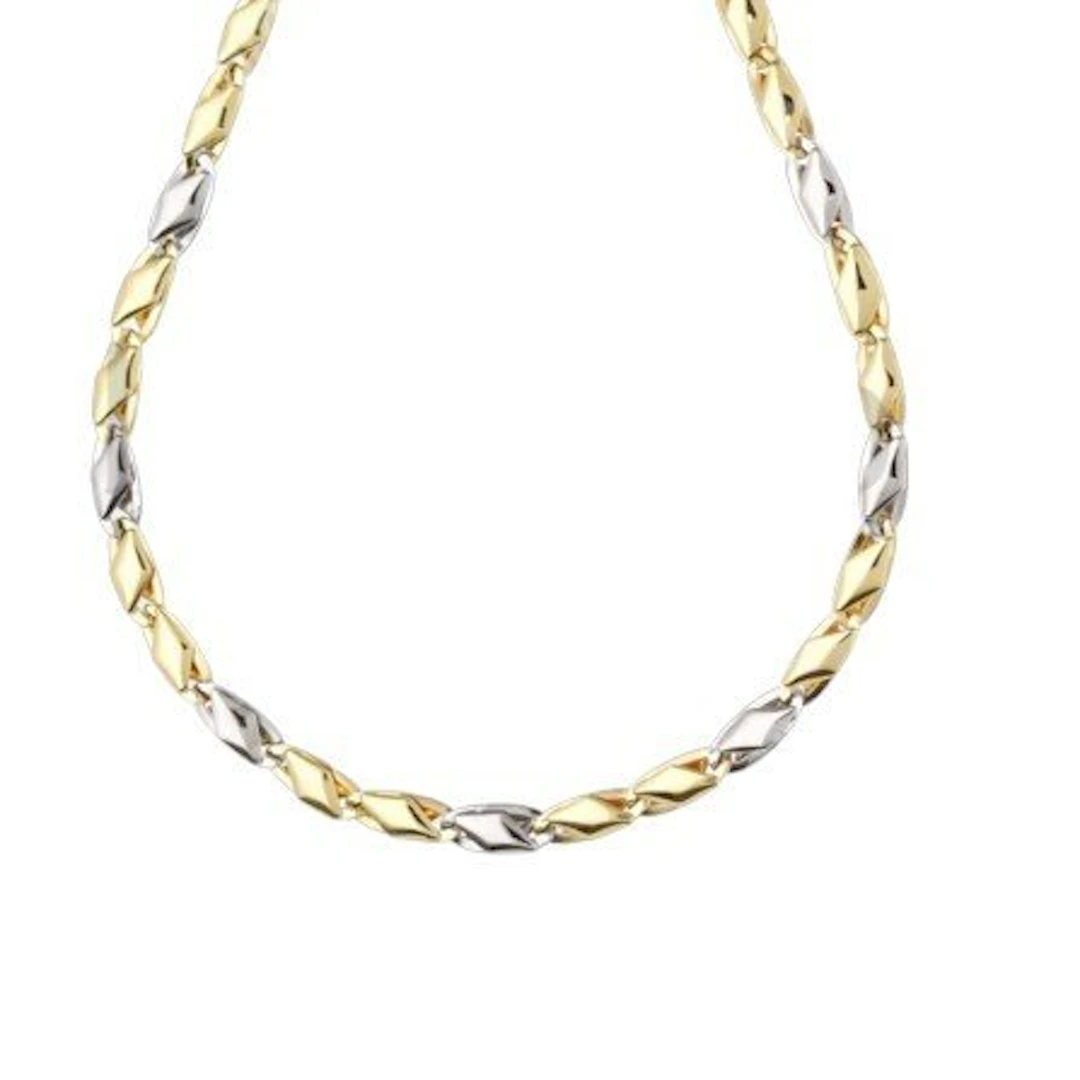 Necklace - 18 kt. Yellow gold, White gold - Necklace 18k 60cm 23.8g