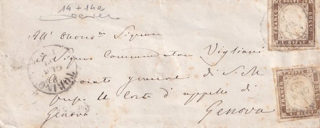 Italian Ancient States - Sardinia - January 1859 Letter...