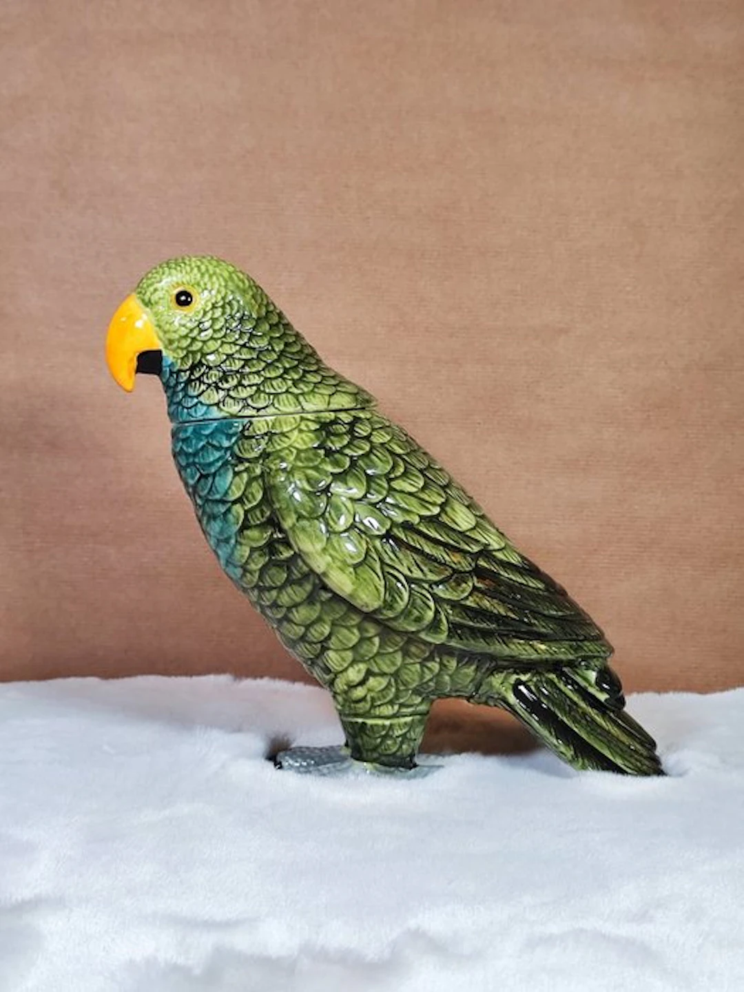Decorative ornament - Hand-painted Parrot Box
