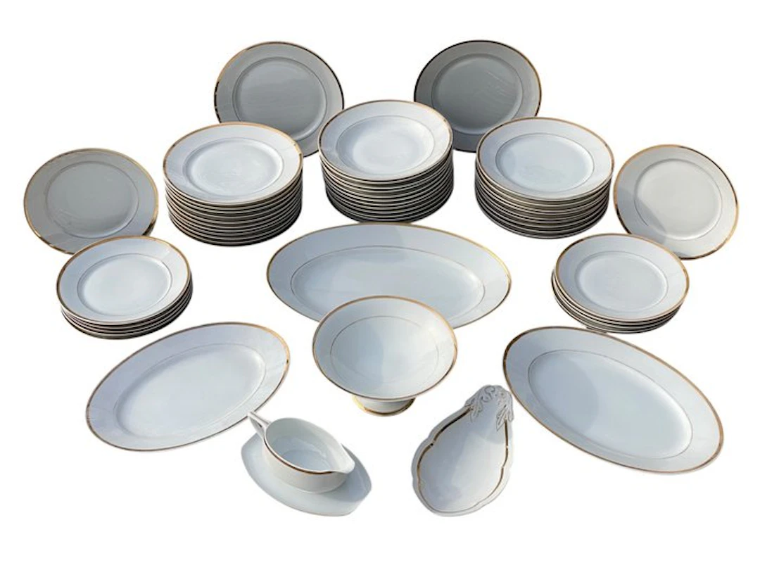 RICHARD GINORI - Table service for 12 (52) - Porcelain - Rare - elegance