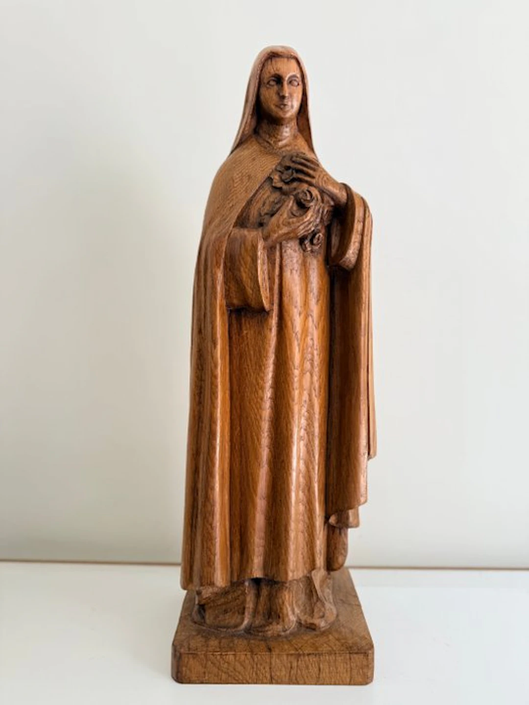 Statue - Saint Thérèse of Lisieux - Hand-carved - 60 cm - Wood - 1950-1960