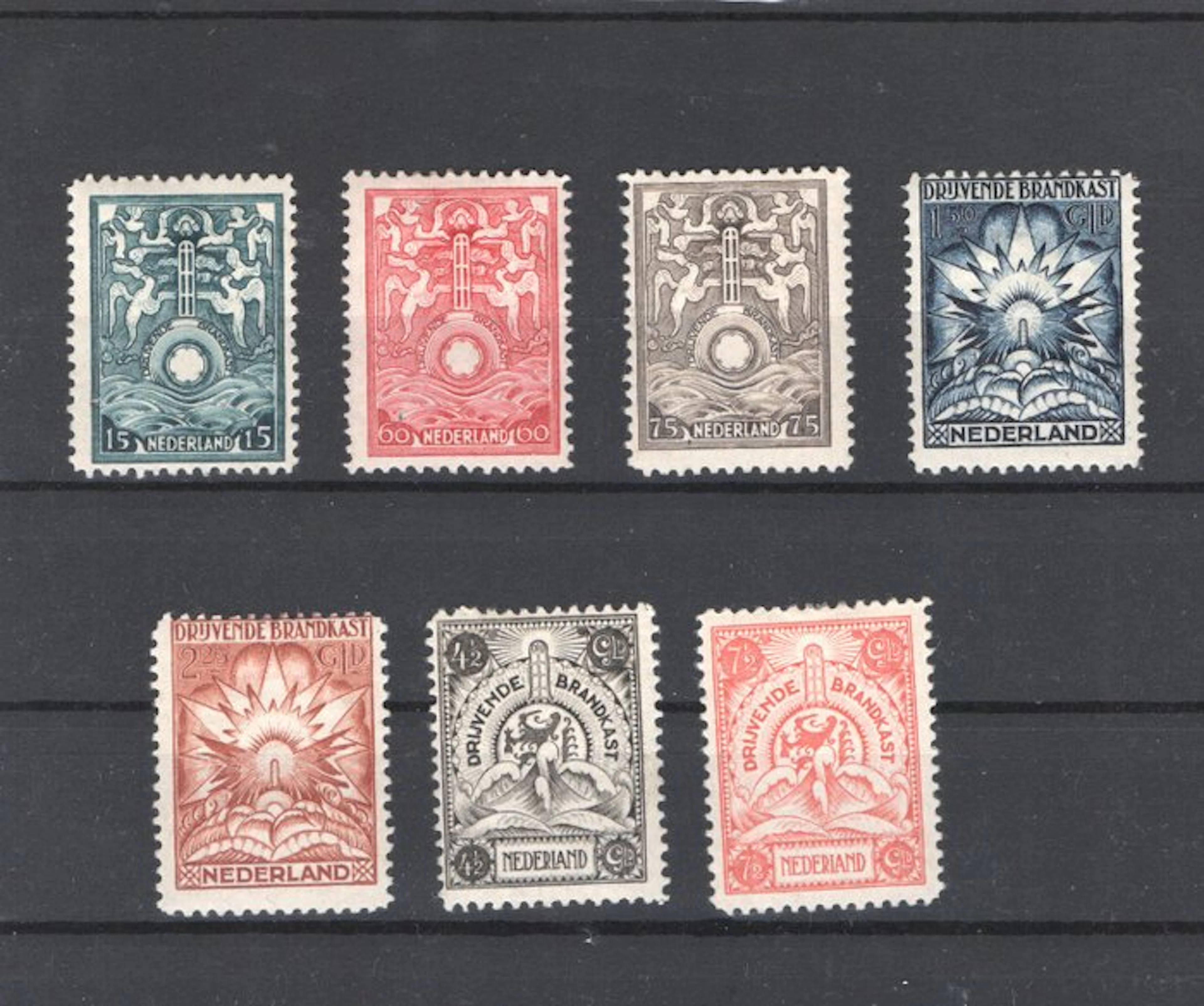 Netherlands 1921 - Fireproof cabinet series unused. - NVPH BK1/BK7