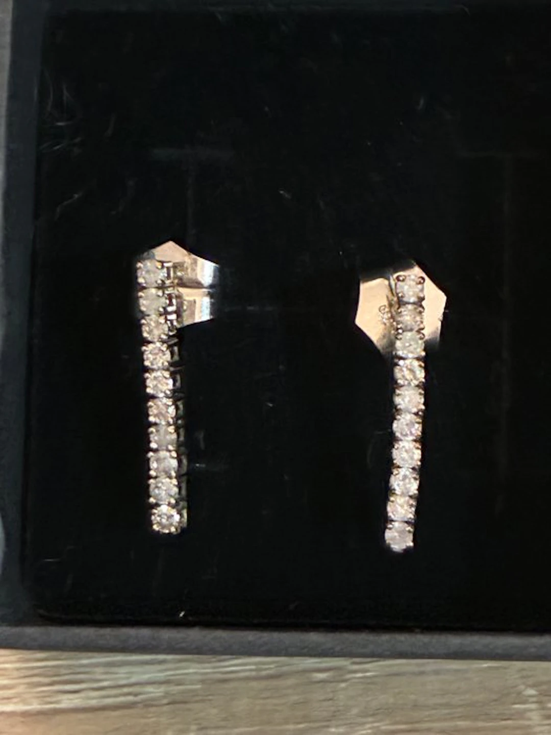 Earrings - 18 kt. White gold - 0.60ct. tw. Diamond (Natural)