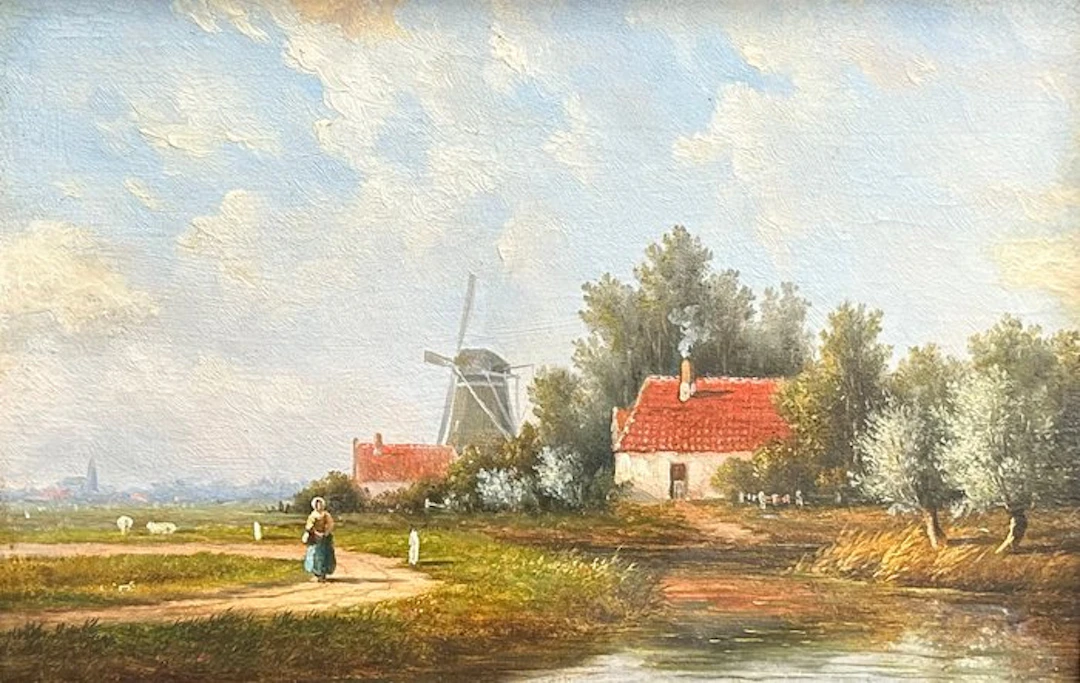 J. van de Stok (1794-1864), Circle of - Zomers landschap