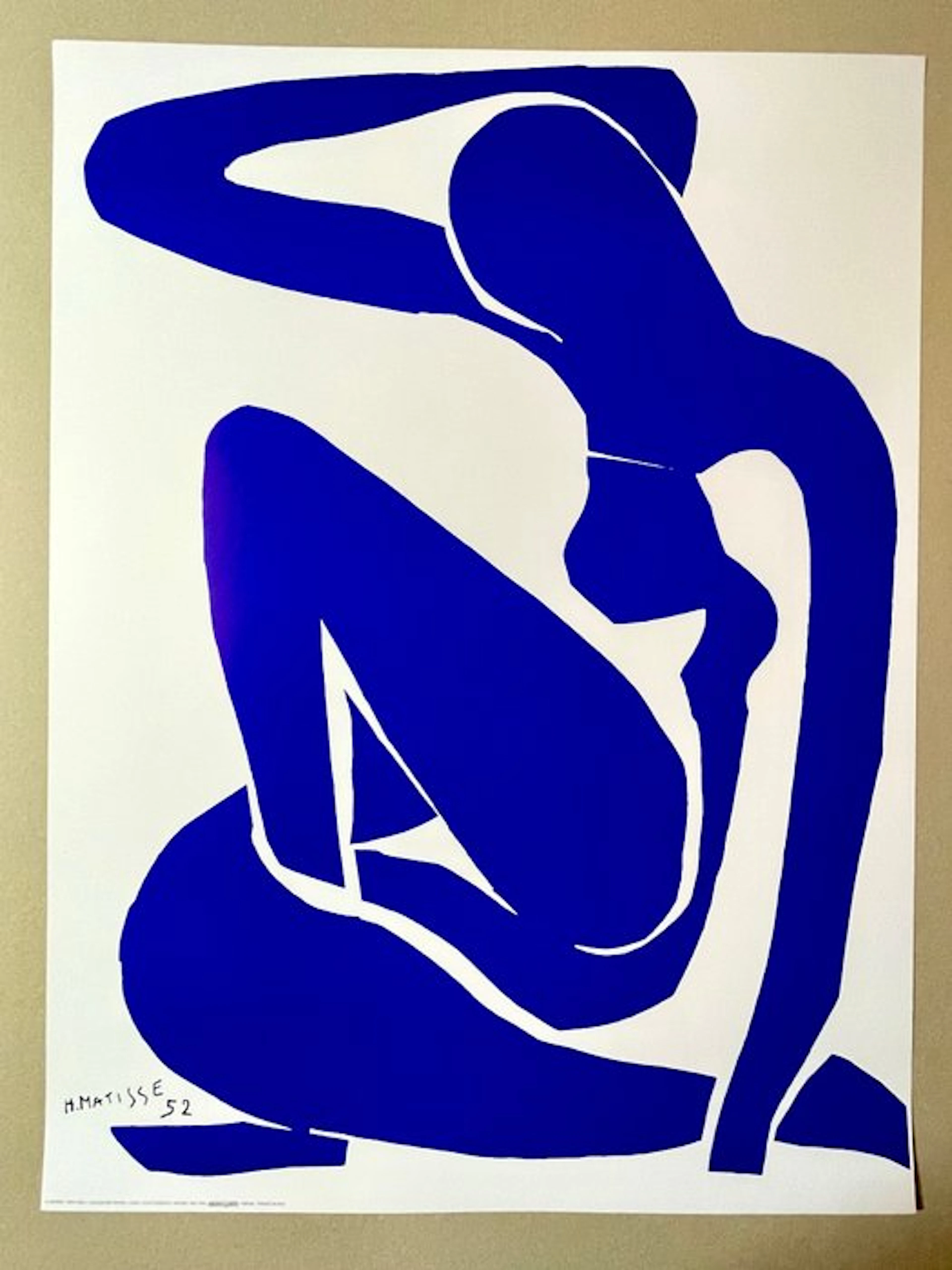 Henri Matisse (after) - "Nudo Blu I" (1952) - 1990s