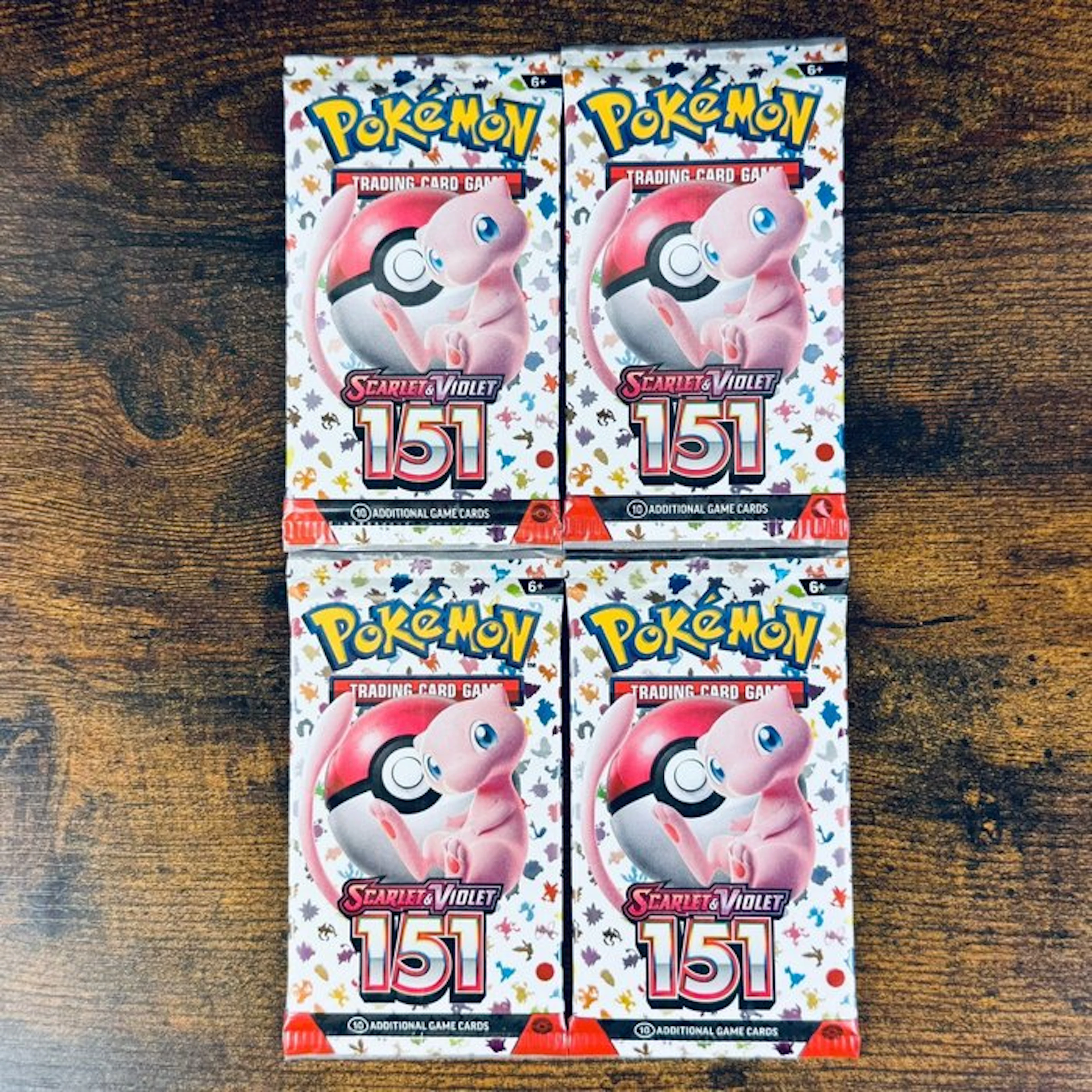 Pokémon Booster pack - 4x 151 English Booster Pack - Pokémon