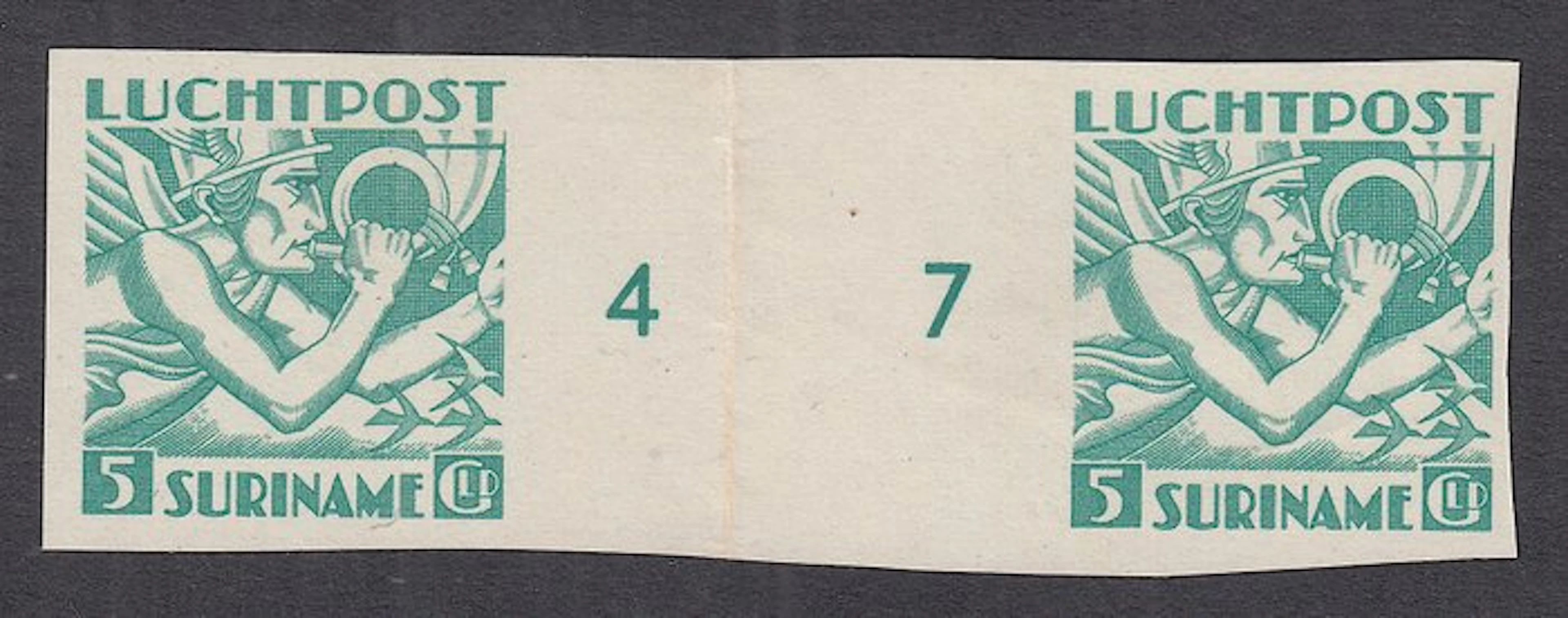 Suriname 1941 - Mercury Head