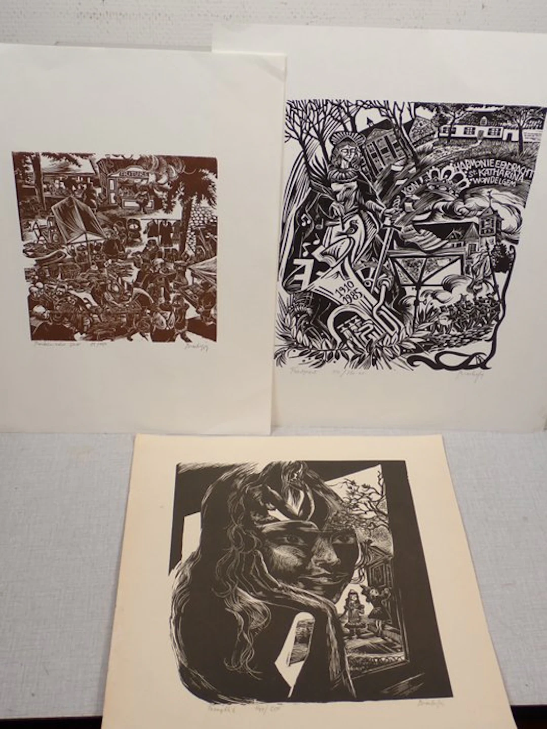 Michel Bracke (1933) - Drie grafische werken