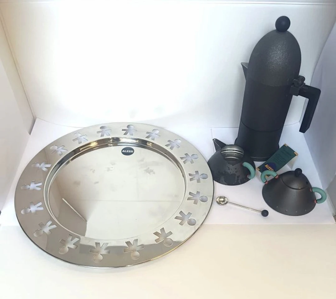 Alessi - Aldo Rossi - Coffee set (4) - Cupola Aldo Rossi...