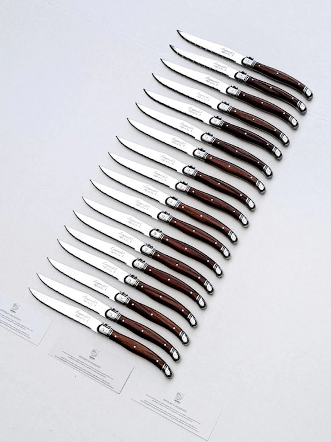 Laguiole - 18x Steak Knives - Brown - style de - Table...