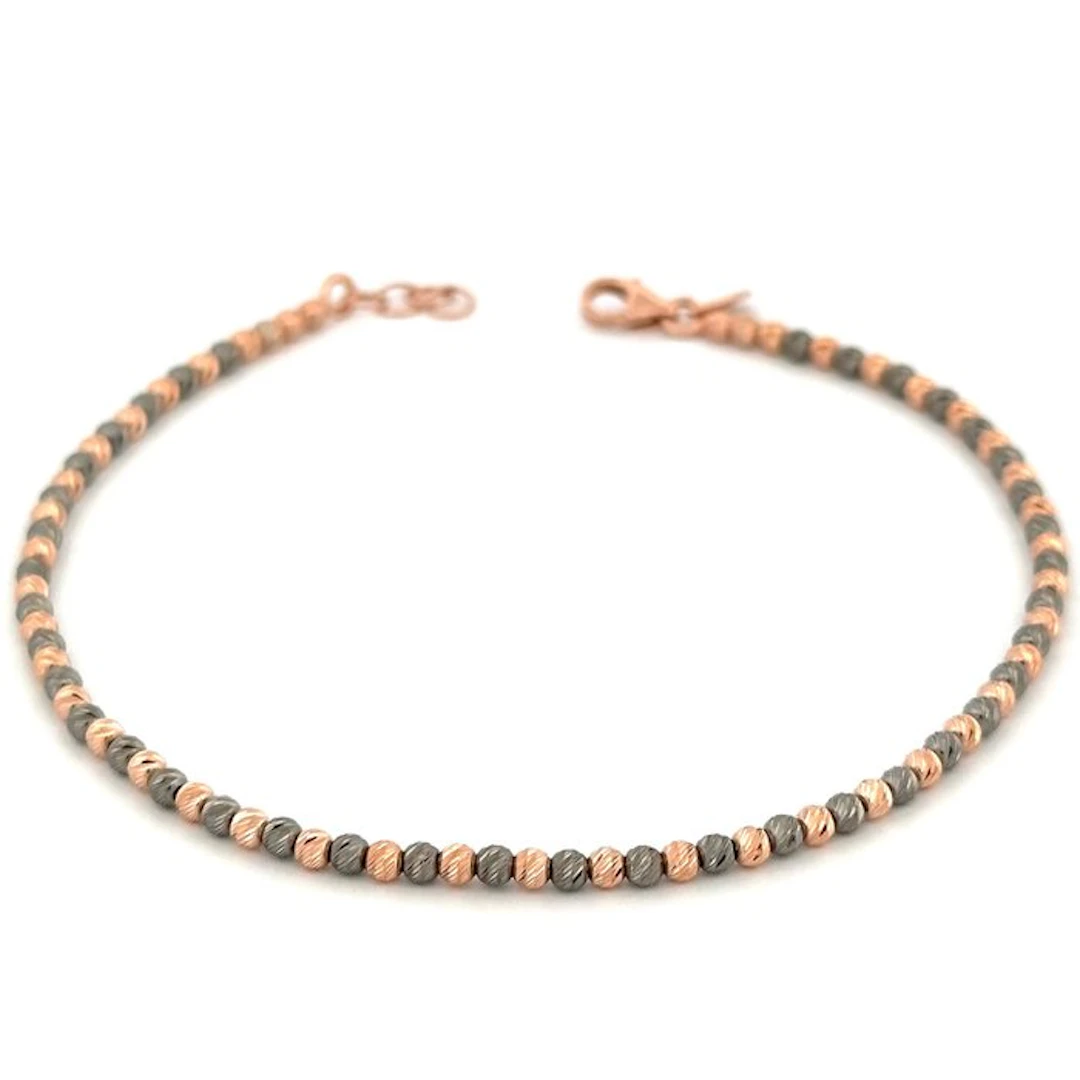 Bracelet - 18 kt. Rose gold, Black gold - Gold Art