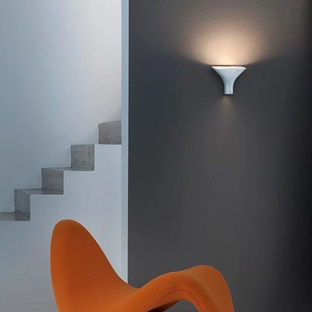 Flos - Rodolfo Dordoni - Wall lamp - Tau - Aluminium - White / aluminum