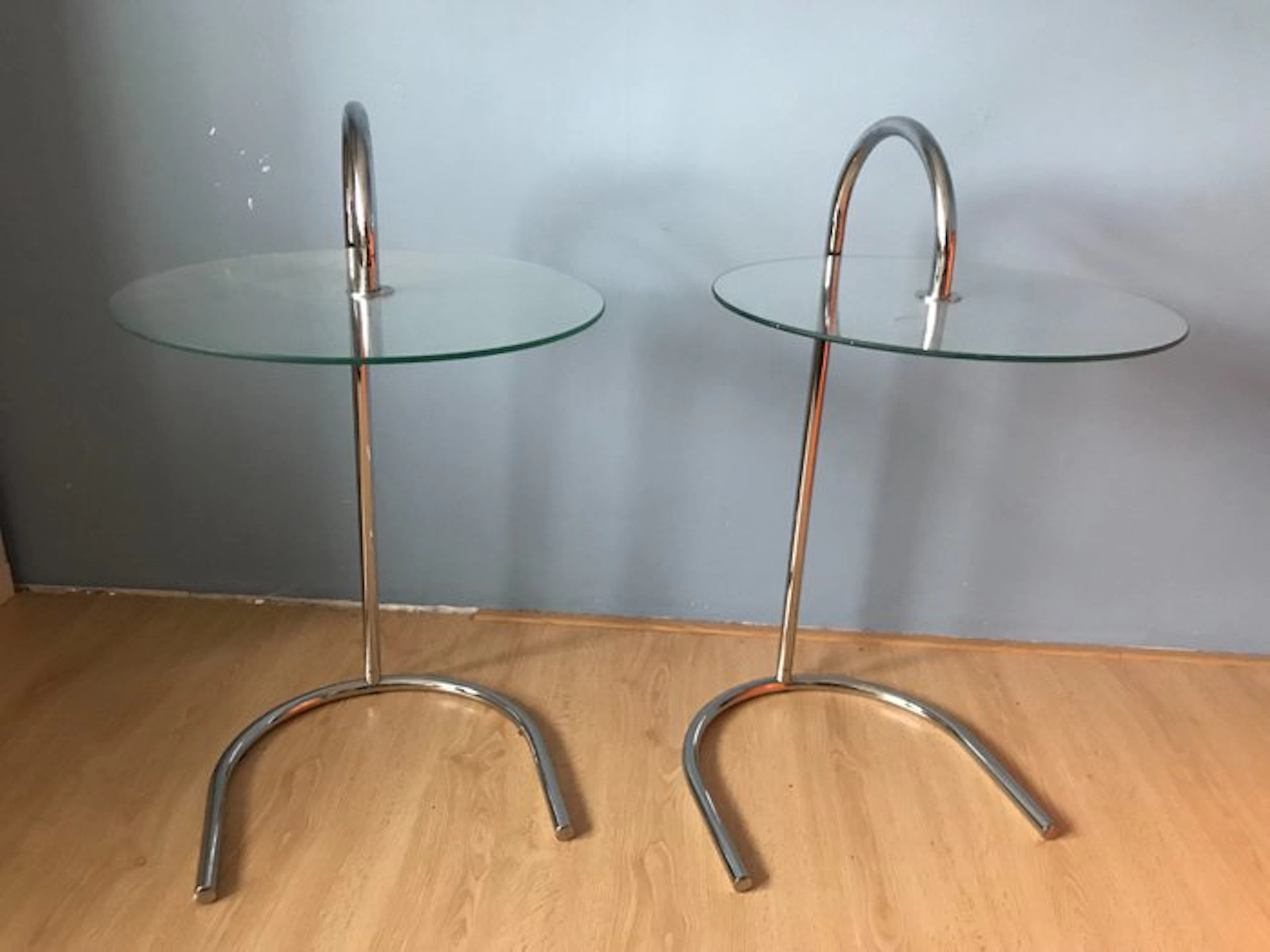 IKEA - Side table (2) - RY 1990 - Steel Chrome