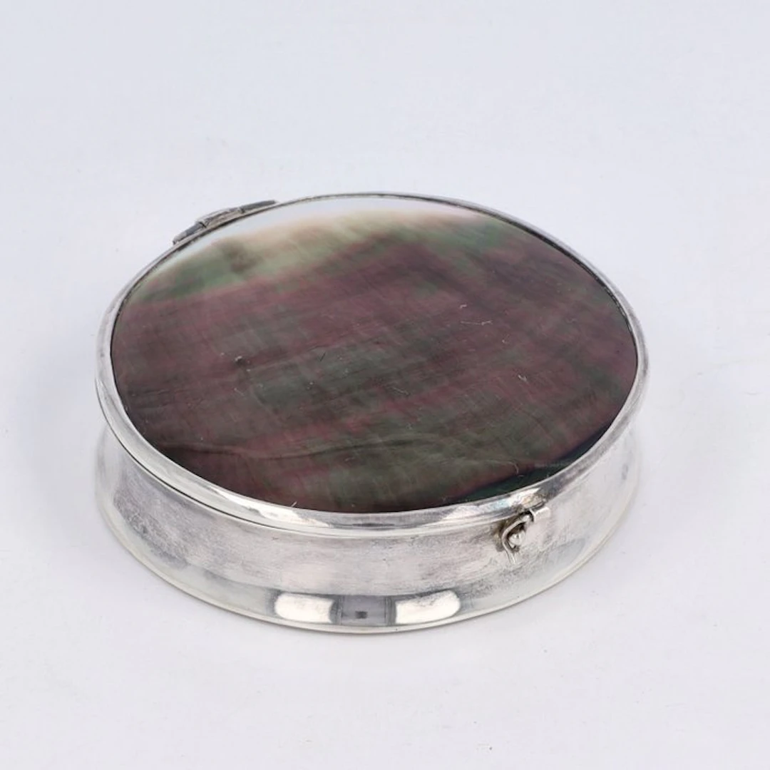 Snuifdoos - Parelmoer - Box - .925 silver