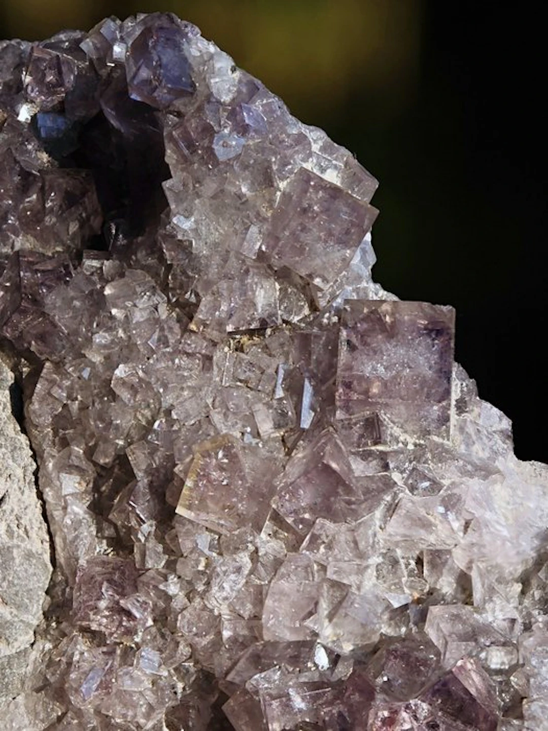Aesthetic cubes of purple fluorite