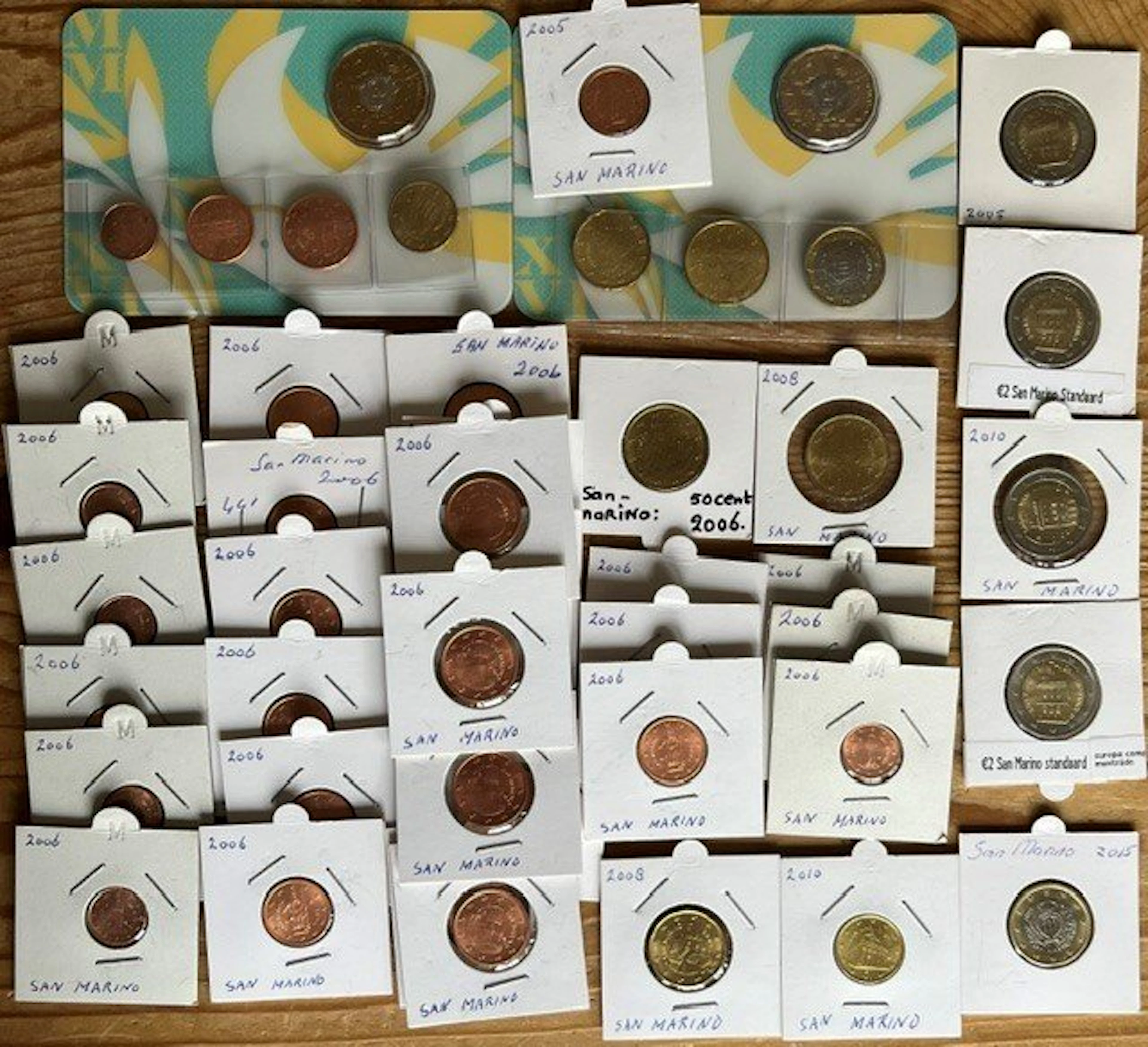 San Marino. Euro Various Years (47 munten) (No reserve price)