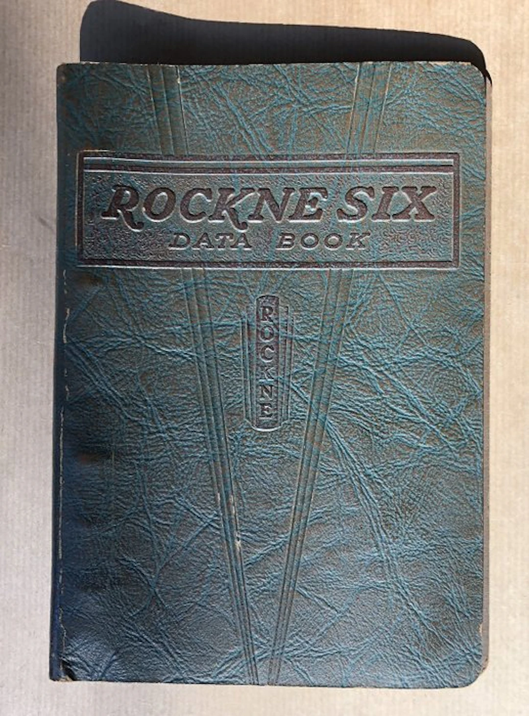 Book - Rockne - Rockne Six Data Book - 1933
