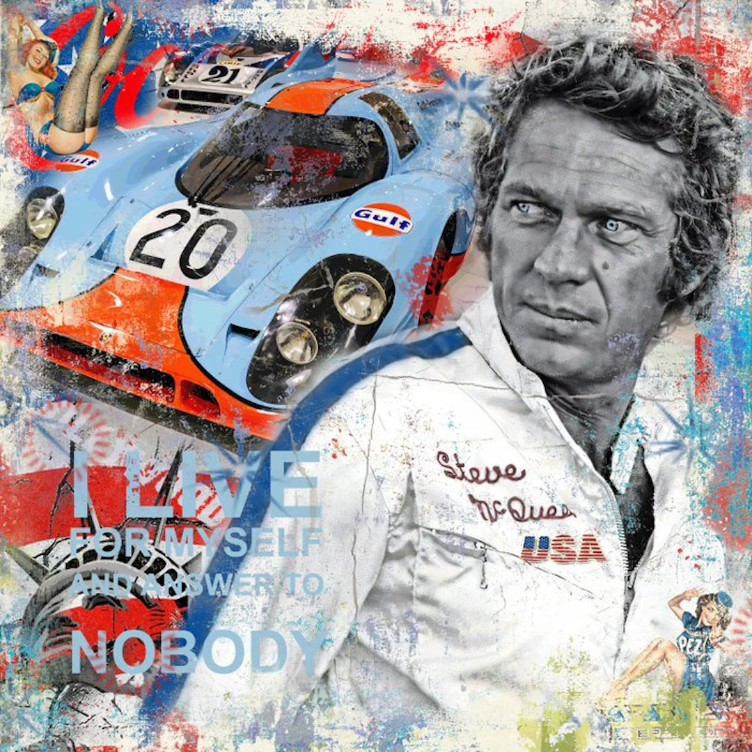 Original Luc Best - "Steve McQueen - I live for myself"