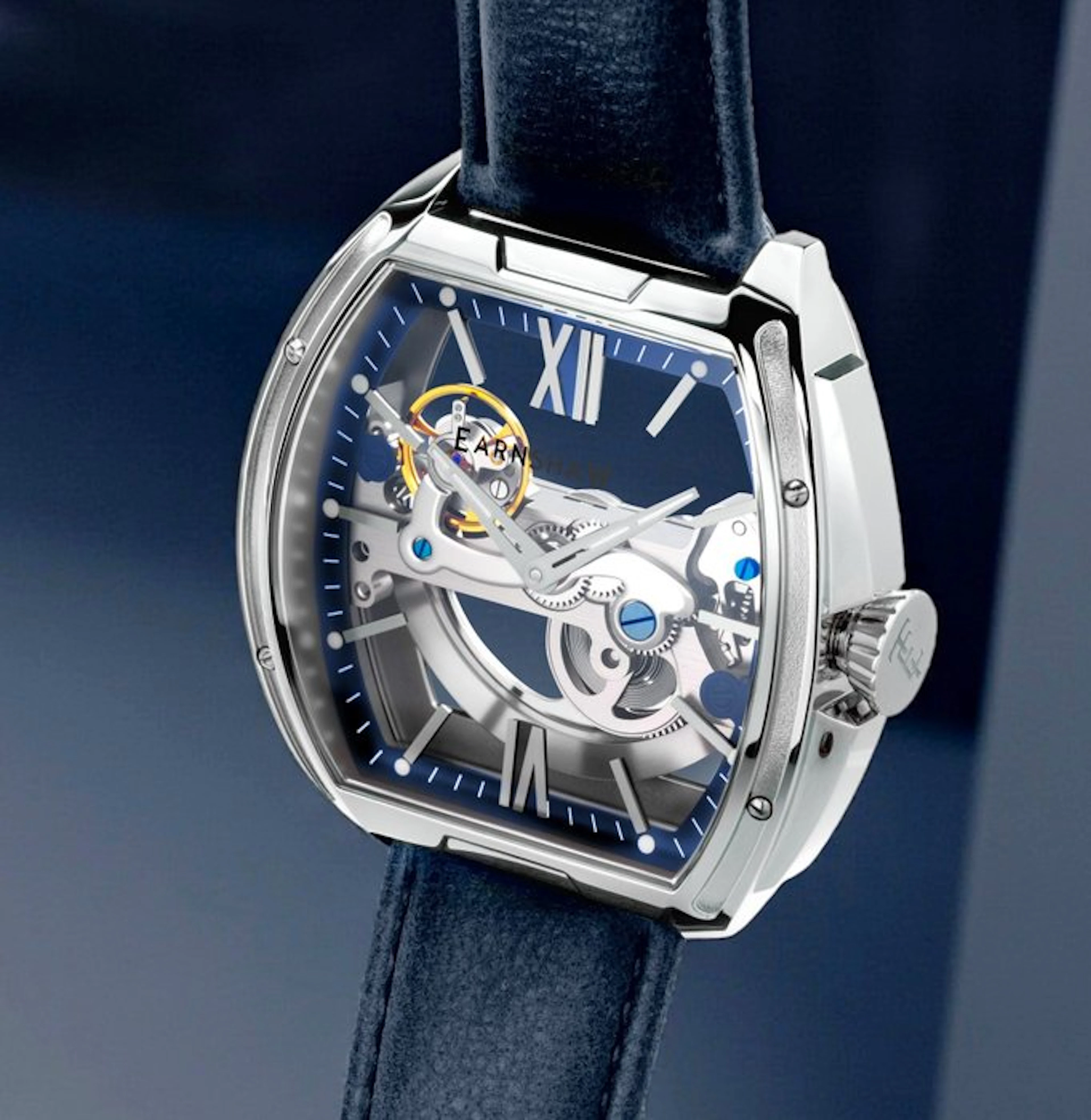 Earnshaw - BRIDGE - Automatic - Tonneau - Skeleton - NEW...