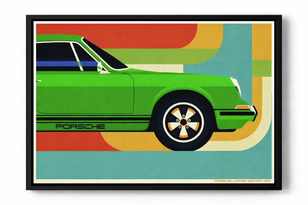 Wow! Check this Porsche 911 vintage artwork - limited...