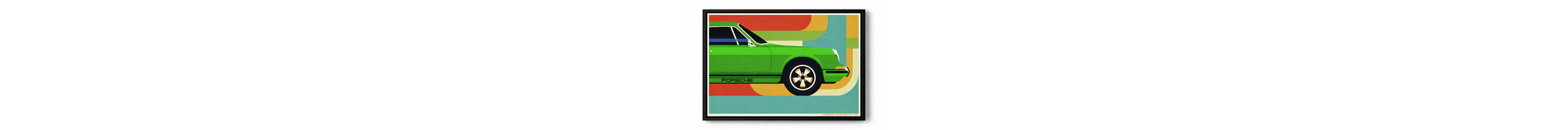 Wow! Check this Porsche 911 vintage artwork - limited...