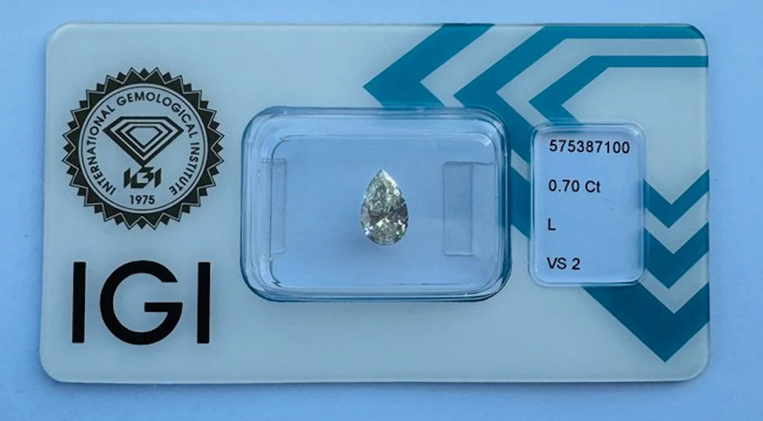 No reserve price - 1 pcs Diamond (Natural) - 0.70 ct...