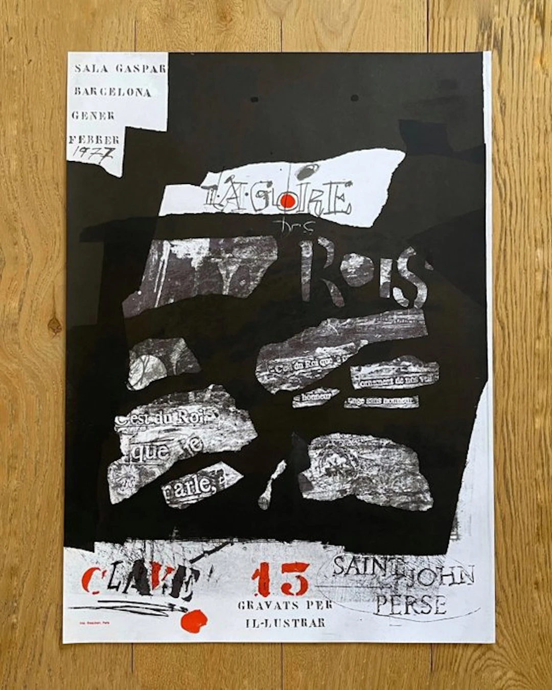Anonymous - Antoni Clavé – Sala Gaspar Barcelona – Gener-Febrer 1977 - 1970s
