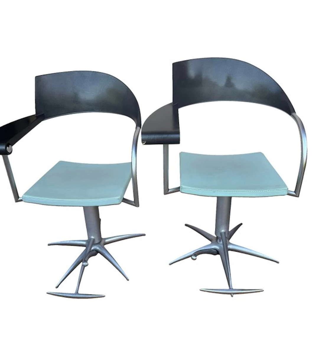 Maletti Presence - Philippe Starck - Barber chair (2) - Techno - Aluminium