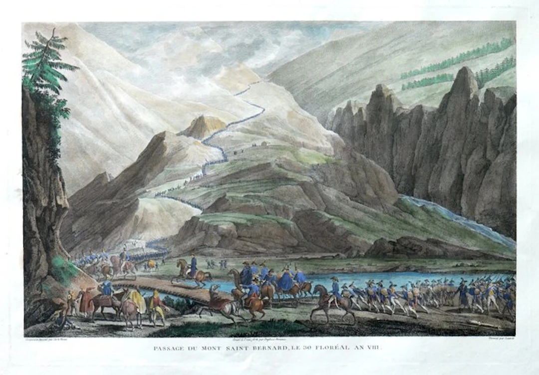 Italy - Grand Saint Bernard; Auber - Passage du Mont Saint-Bernard
