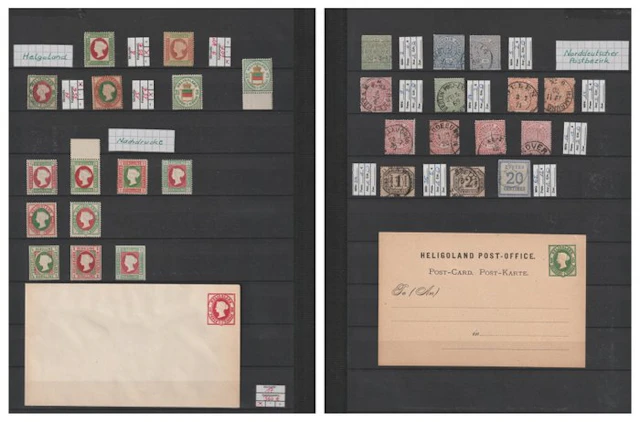 Germany - Heligoland & North German Post District...