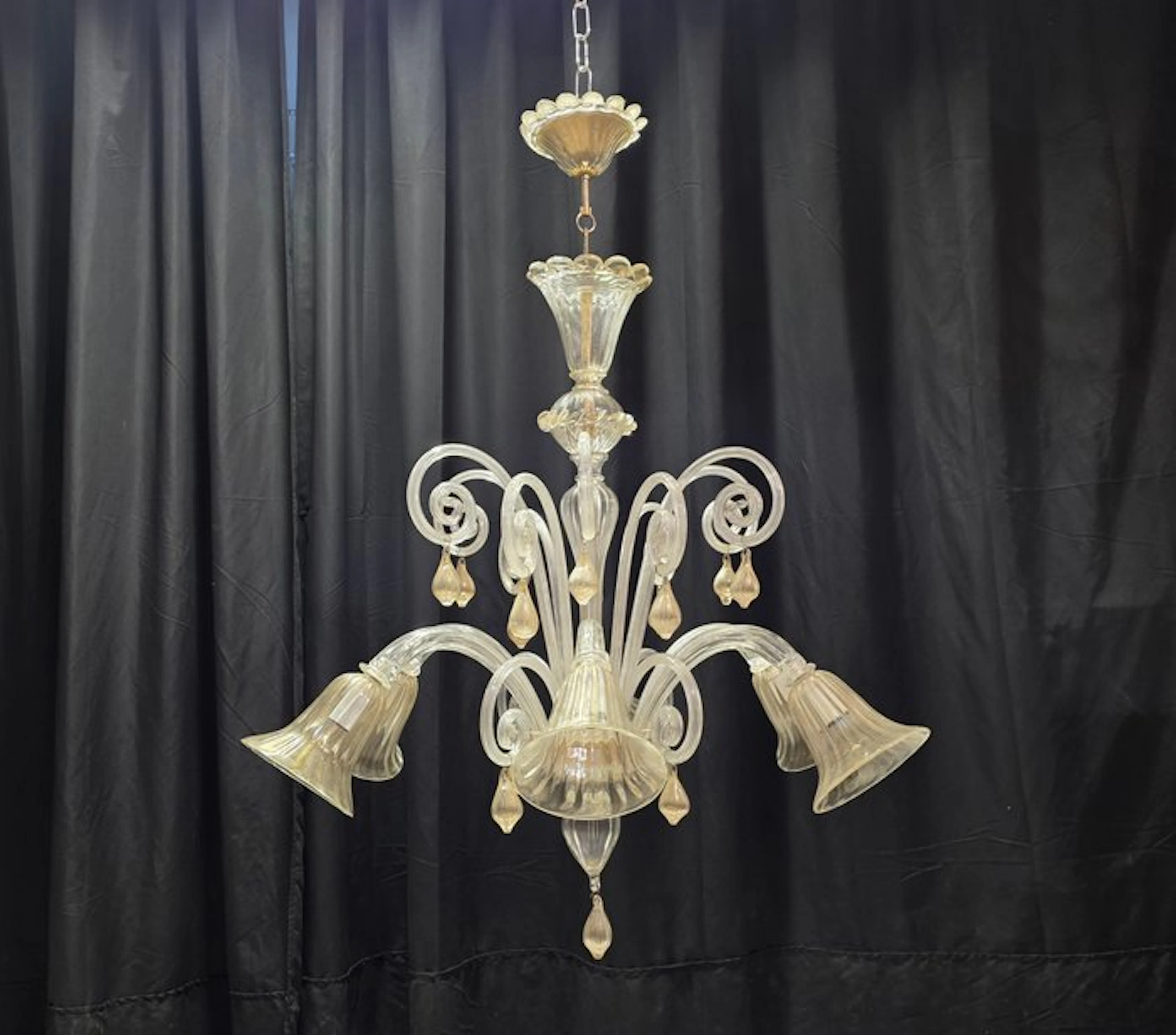Chandelier - Pendant - Murano glass - 6 lights