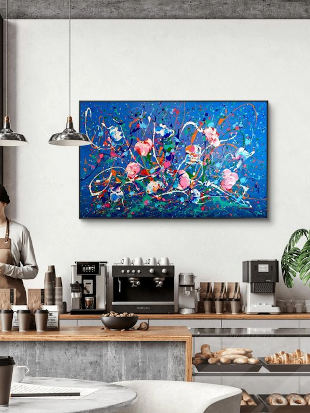 Jana Noldin - Larghe Abstract - The Awakening of Cloris (10) (50x90x4 cm)