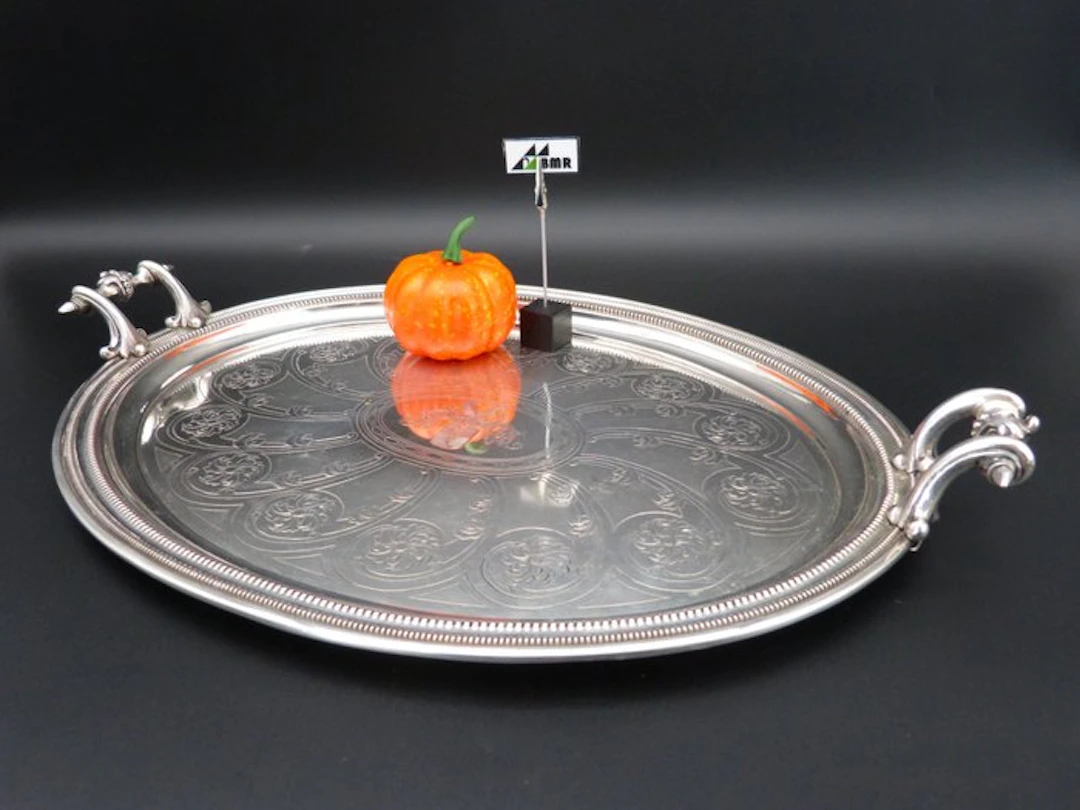 Eduard Wollenweber - Serving tray - .800 silver