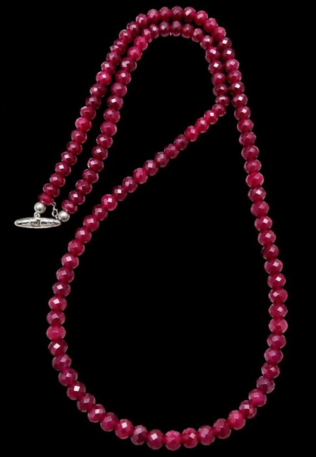 Exquisite handmade necklace of premium-quality faceted...
