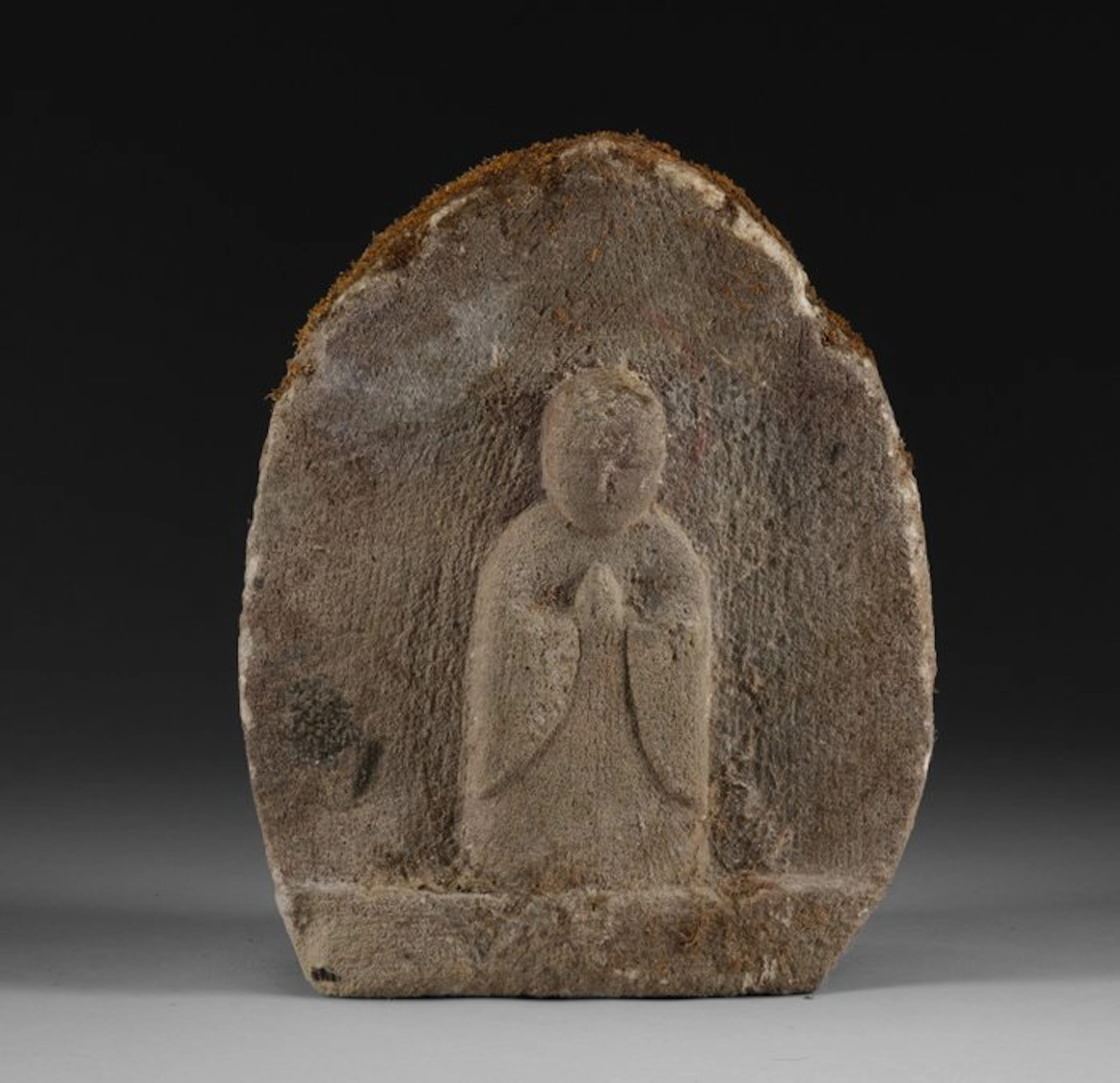 Stele of Jizô Bosatsu - Granite - Japan - Late Edo /...
