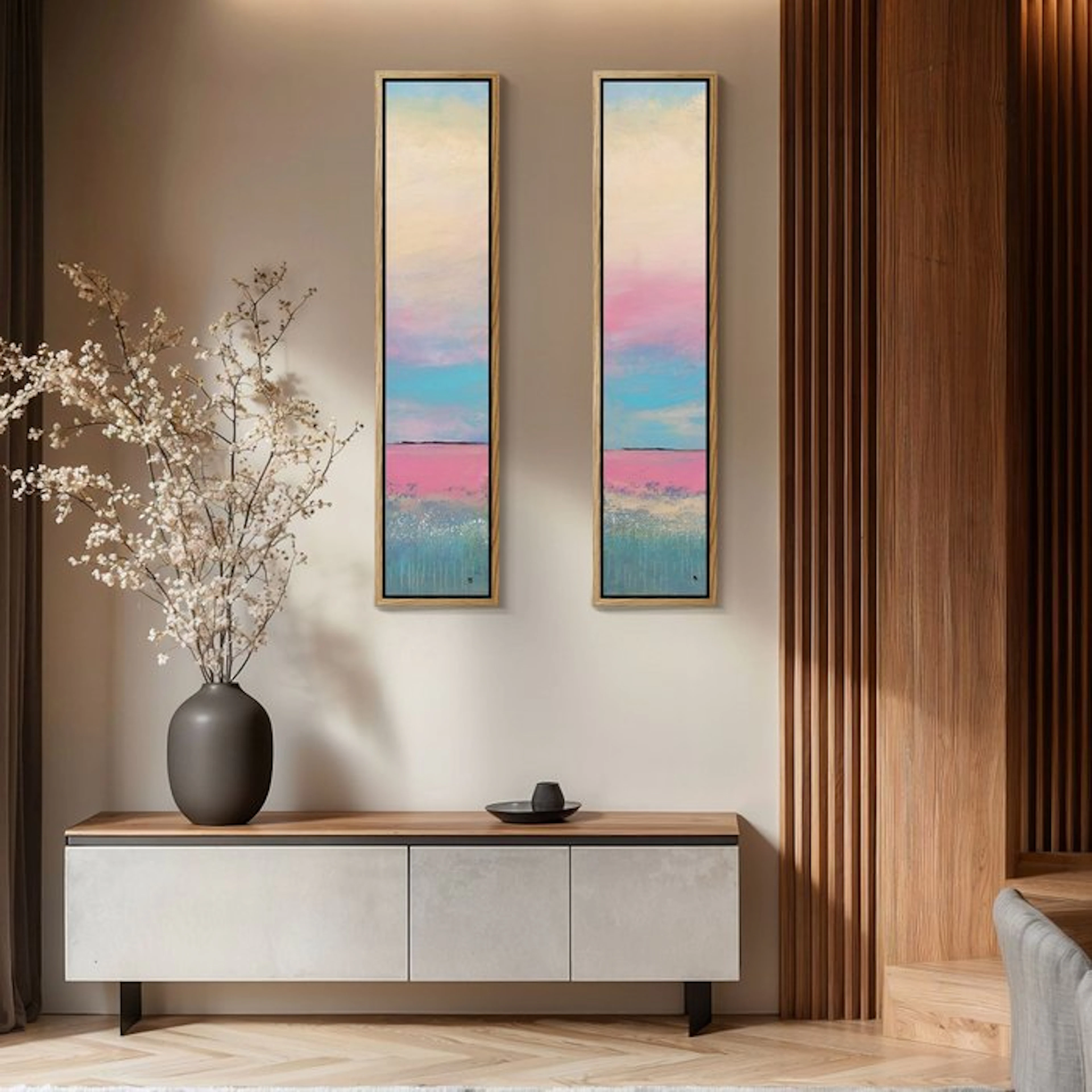 Noelia Correa Art - FONALE . Cielo Rosado XL